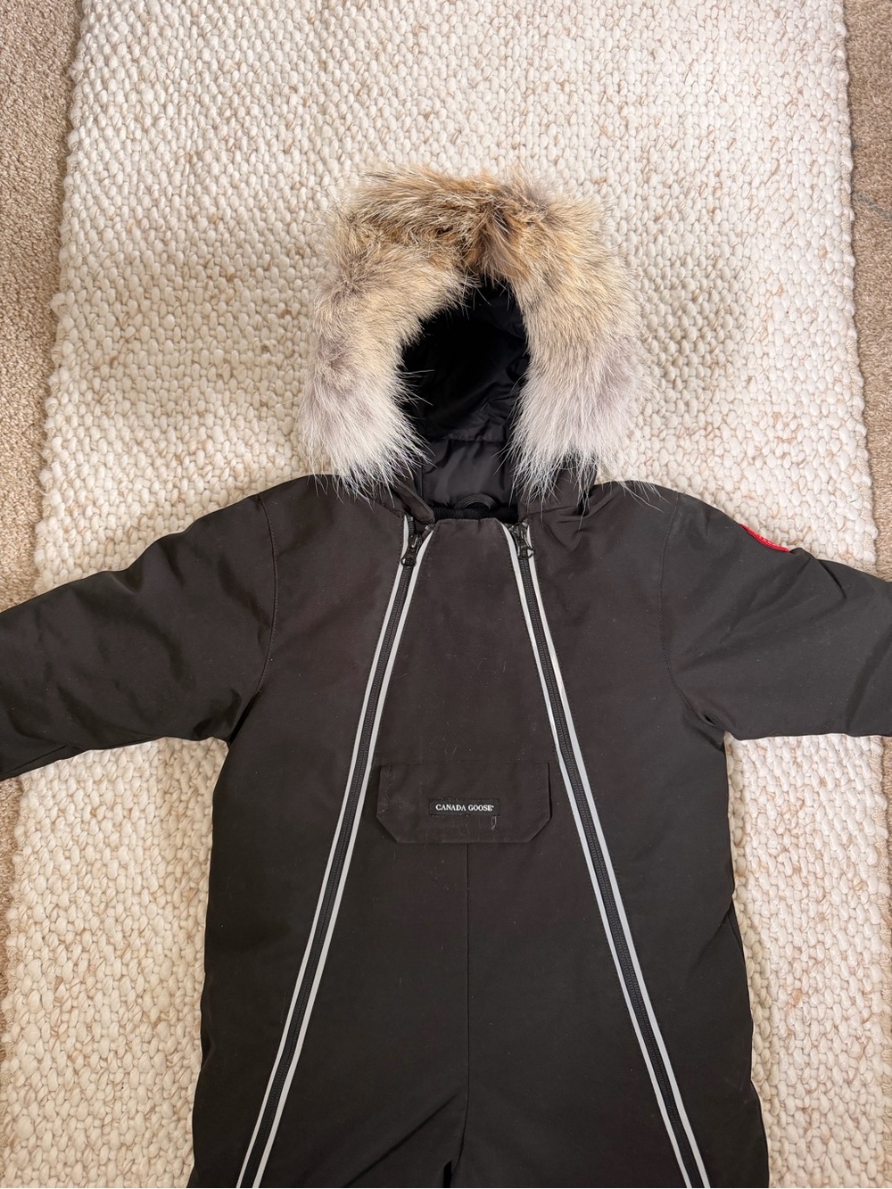 Canada Goose Black Jacket with Reflective Trim